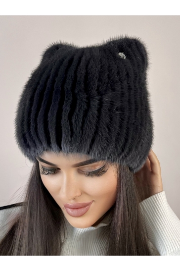 Шапка женская из норки