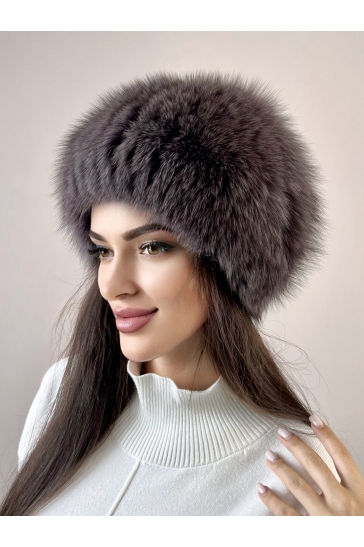 Шапка женская из песца