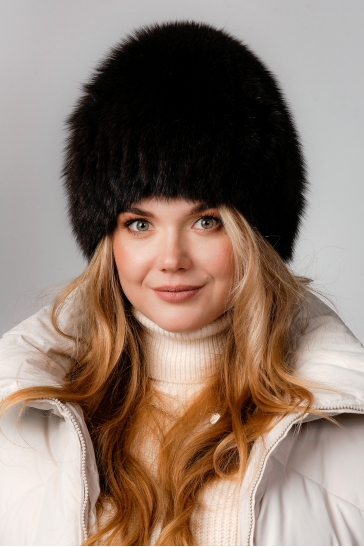 Шапка женская из песца