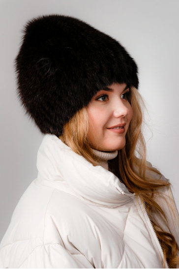 Шапка женская из песца