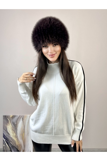 Шапка женская из песца