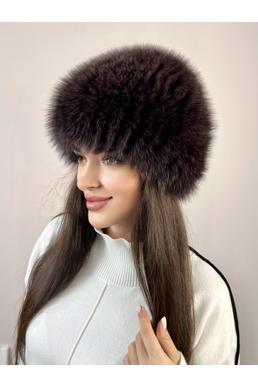 Шапка женская из песца