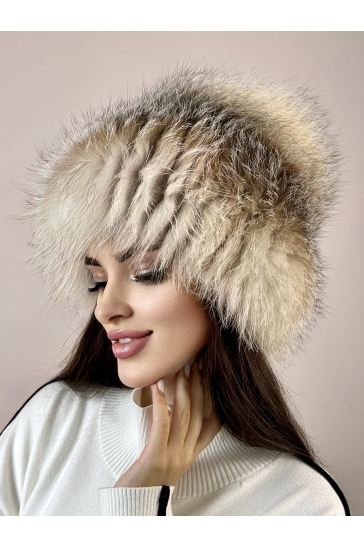 Шапка женская из блюфроста
