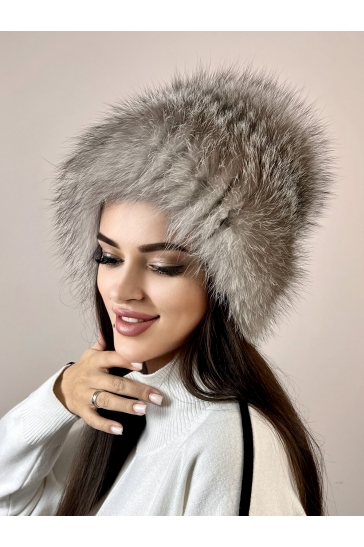 Шапка женская из блюфроста