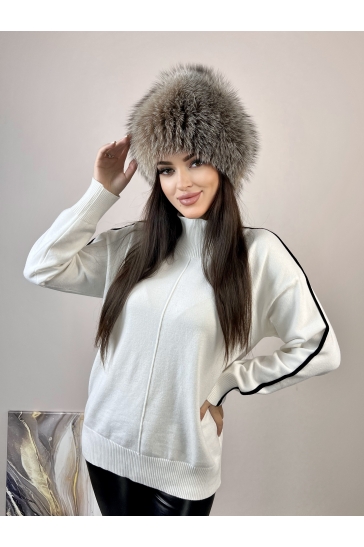 Шапка женская из блюфроста
