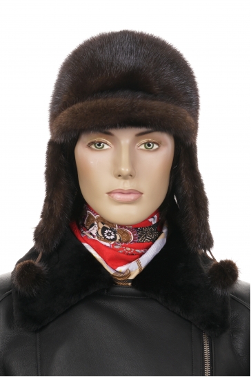 Шапка женская из норки