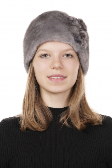 Шапка женская из норки