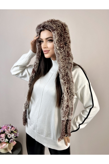 Шапка женская из кролика