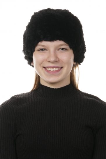 Шапка женская из кролика