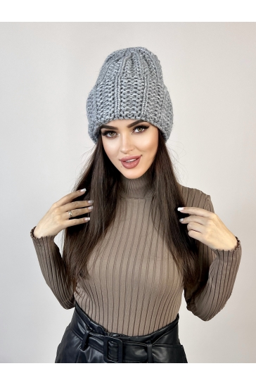 Шапка женская из трикотажа